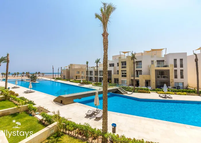 Ollystays Mangroovy Seaview 1br, & Pool Free Access! Red Sea *